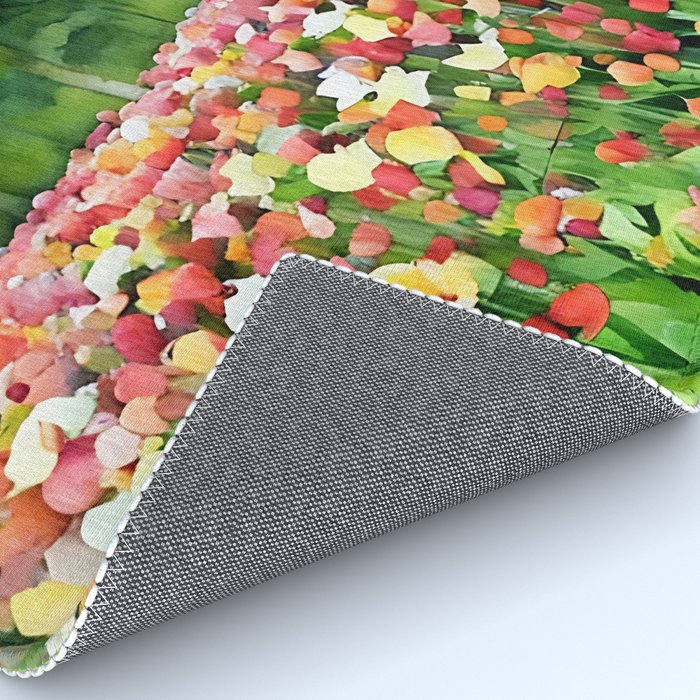 Colorful tulips field Rug Gallery Image 4
