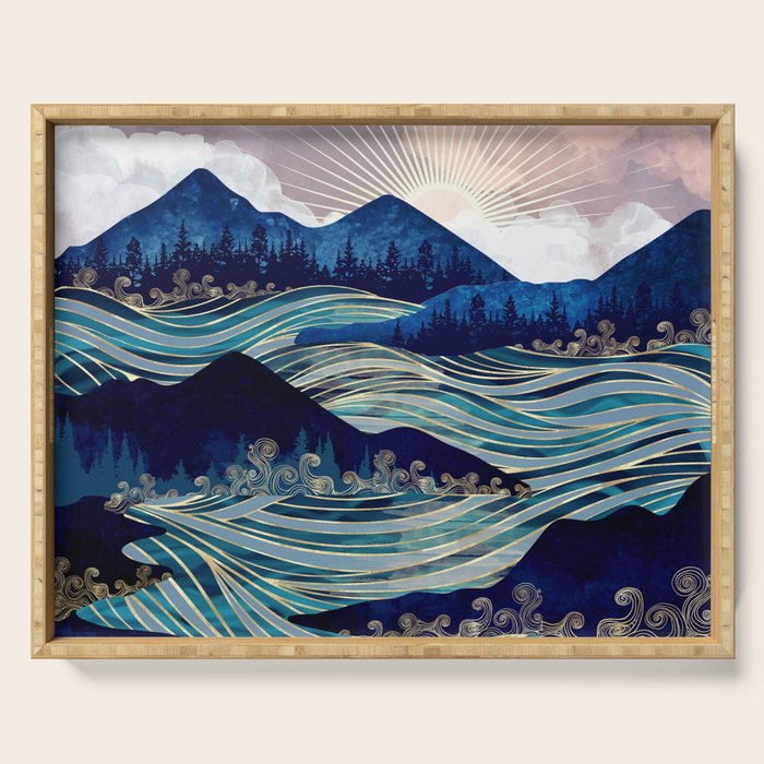 Ocean Sunrise Serving Tray Gallery Image 1