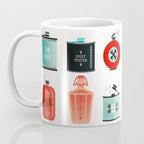 Flask Collection - Red & Turquoise Palette Coffee Mug Gallery Image 3