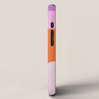 Playful Color Block Shapes in Bright Shades of Orange, Blue, Yellow, and Pink iPhone Case Gallery Image 2