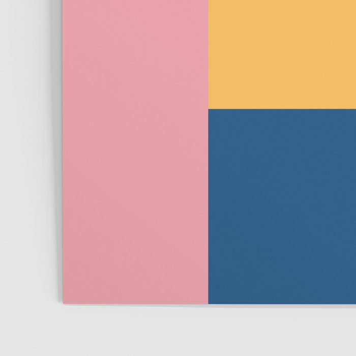 Playful Color Block Shapes in Bright Shades of Orange, Blue, Yellow, and Pink Poster Gallery Image 3