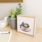 Bird nest in a teacup Mini Art Print Gallery Image 2