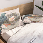 Bird nest in a teacup Pillow Sham Gallery Image 2