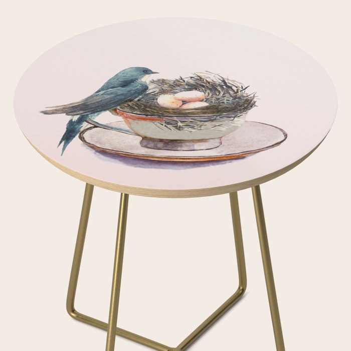 Bird nest in a teacup Side Table Gallery Image 2