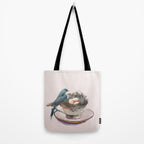 Bird nest in a teacup Tote Bag Gallery Image 2