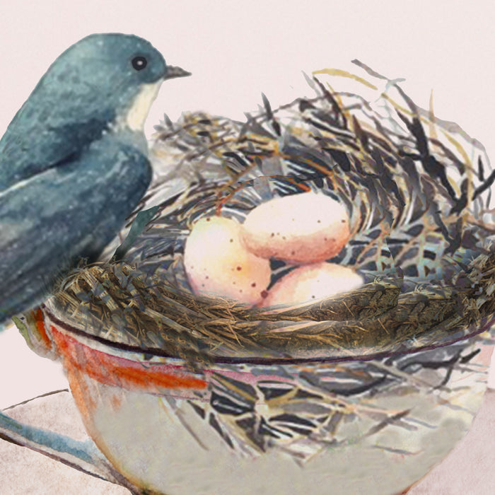 Bird nest in a teacup Coffee Mug Gallery Image 2