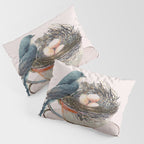 Bird nest in a teacup Pillow Sham Gallery Image 3