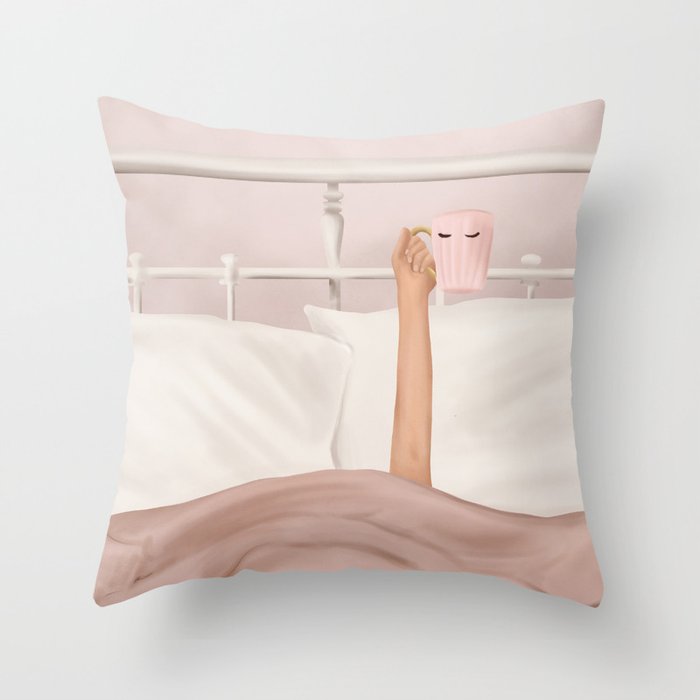 Coffee Cup Throw Pillow Gallery Image 1