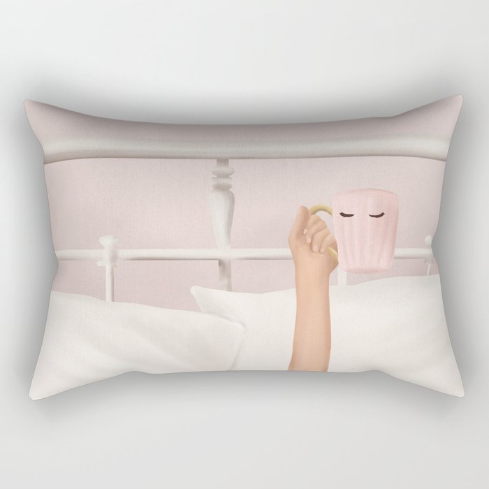 Coffee Cup Rectangular Pillow Gallery Image 1