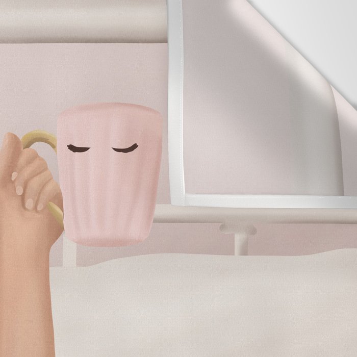 Coffee Cup Wall Tapestry Gallery Image 3