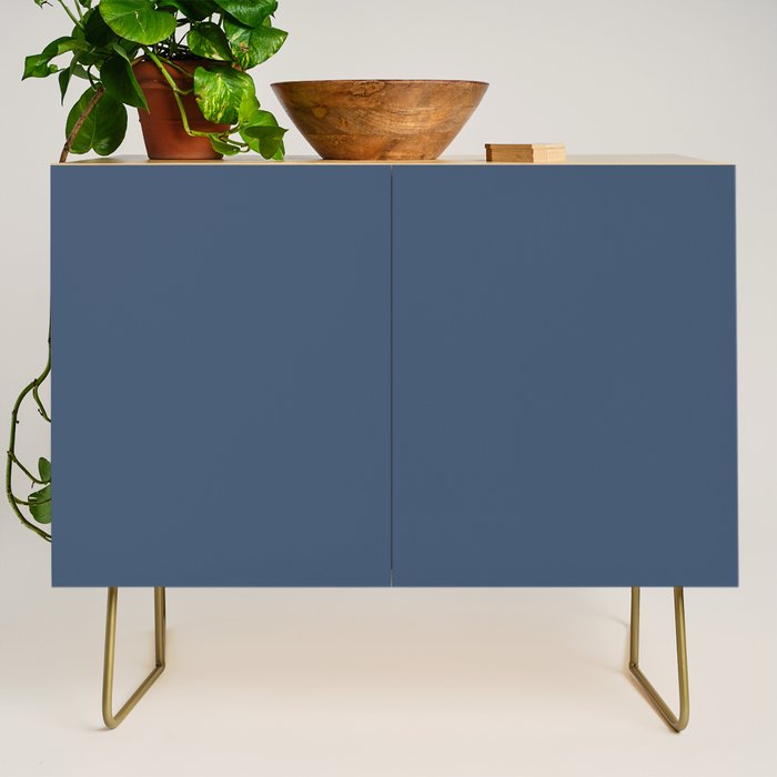 Stone Blue Solid Color Credenza Gallery Image 1