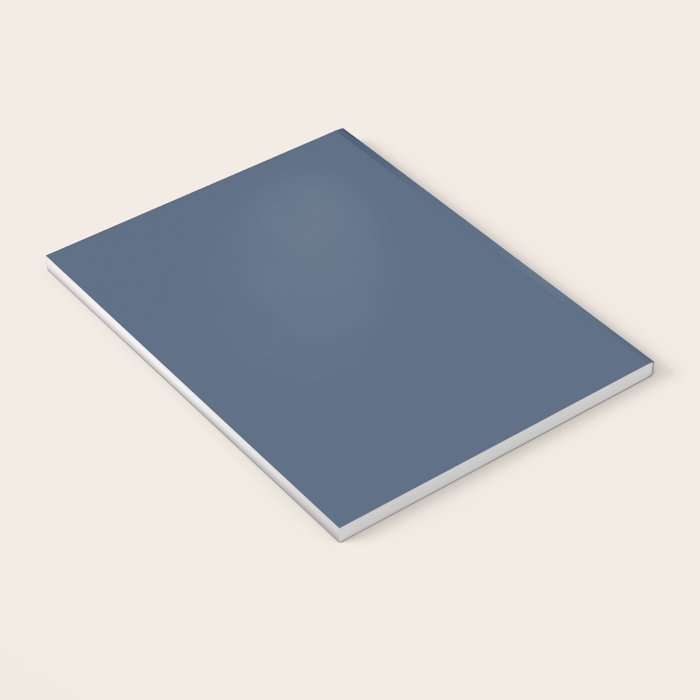 Stone Blue Solid Color Notebook Gallery Image 3