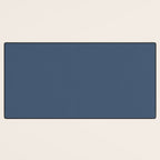 Stone Blue Solid Color Desk Mat Gallery Image 3