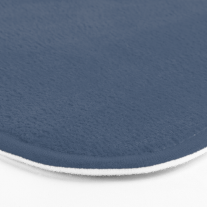 Stone Blue Solid Color Bath Mat Gallery Image 3