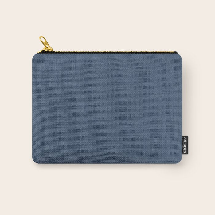 Stone Blue Solid Color Carry All Pouch Gallery Image 1