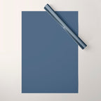 Stone Blue Solid Color Wrapping Paper Gallery Image 1