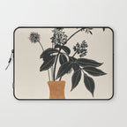 Minimal Abstract Art Vase Plant Laptop Sleeve Gallery Image 1