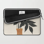 Minimal Abstract Art Vase Plant Laptop Sleeve Gallery Image 2