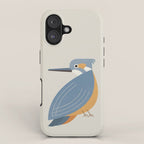 Whimsy Blue-eared Kingfisher iPhone Case Gallery Image 1