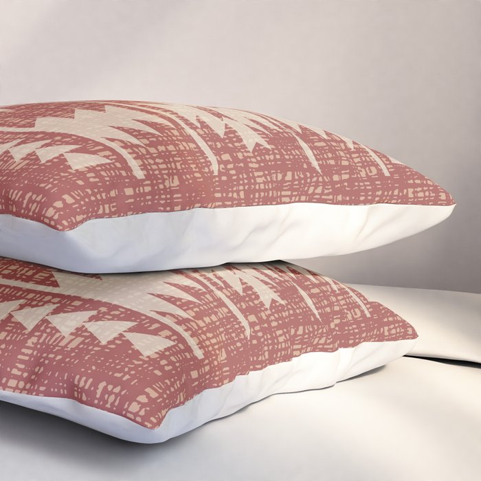 Southwestern Pattern 135 Sienna and Beige Pillow Sham Gallery Image 3