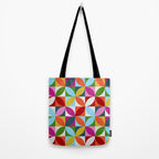 Colorful Retro Pattern Tote Bag Gallery Image 2
