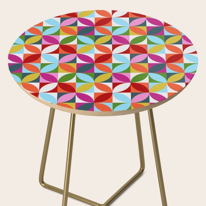 Colorful Retro Pattern Side Table Gallery Image 2