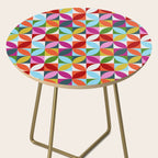 Colorful Retro Pattern Side Table Gallery Image 2