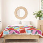 Colorful Retro Pattern Duvet Cover Gallery Image 3