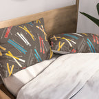 Ski Fun: Vintage Style  Pillow Sham Gallery Image 2