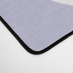 Squiggle Maze Minimalist Abstract Pattern in Light Pastel Periwinkle Purple Desk Mat Gallery Image 4