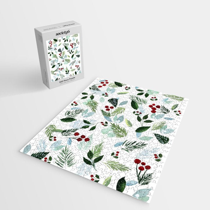 Blue Christmas Jigsaw Puzzle Gallery Image 2