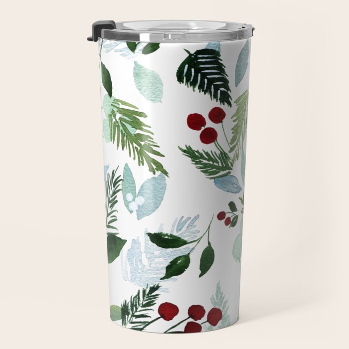 Blue Christmas Travel Mug Gallery Image 3