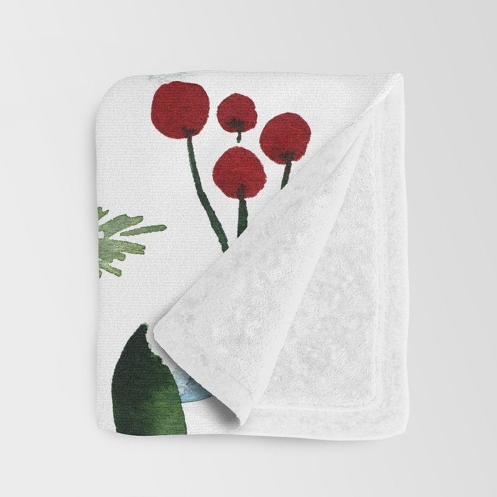 Blue Christmas Throw Blanket Gallery Image 3