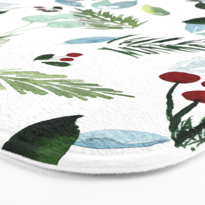 Blue Christmas Bath Mat Gallery Image 3