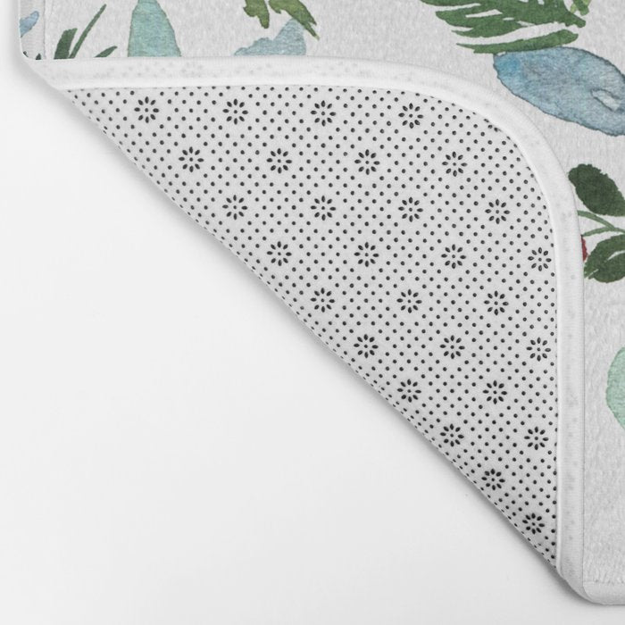 Blue Christmas Bath Mat Gallery Image 2