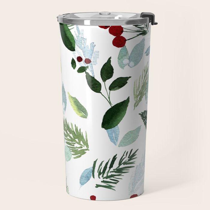 Blue Christmas Travel Mug Gallery Image 2