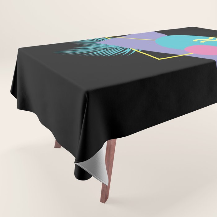 Memphis pattern 48 - 80s / 90s Retro / Palm Tree Tablecloth Gallery Image 1