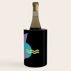 Memphis pattern 48 - 80s / 90s Retro / Palm Tree Wine Chiller Gallery Image 3