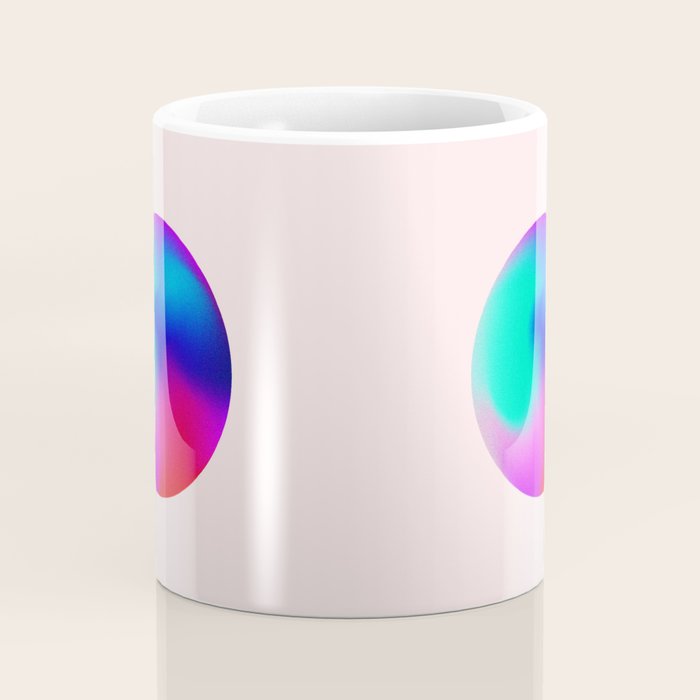 Pink And Purple Gradient Sphere Coffee Mug Gallery Image 4