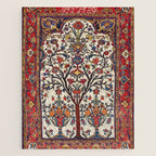 Bakhtiari Khan Central Persian Carpet Print Jigsaw Puzzle Gallery Image 1