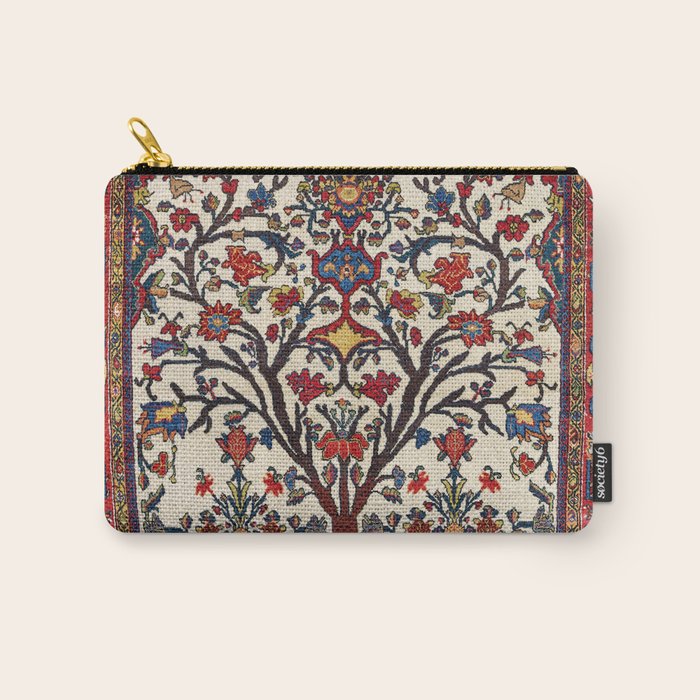 Bakhtiari Khan Central Persian Carpet Print Carry All Pouch Gallery Image 1