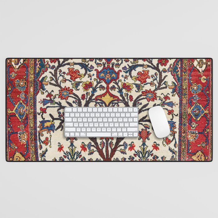 Bakhtiari Khan Central Persian Carpet Print Desk Mat Gallery Image 1