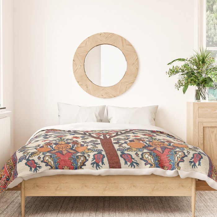 Bakhtiari Khan Central Persian Carpet Print Duvet Cover Gallery Image 3