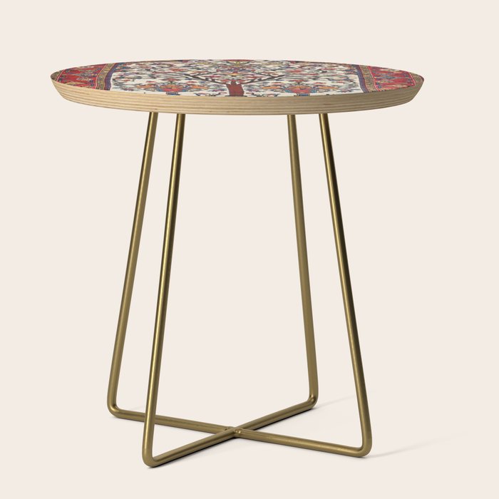 Bakhtiari Khan Central Persian Carpet Print Side Table Gallery Image 1