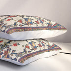 Bakhtiari Khan Central Persian Carpet Print Pillow Sham Gallery Image 3