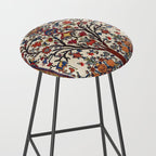 Bakhtiari Khan Central Persian Carpet Print Stool Gallery Image 2