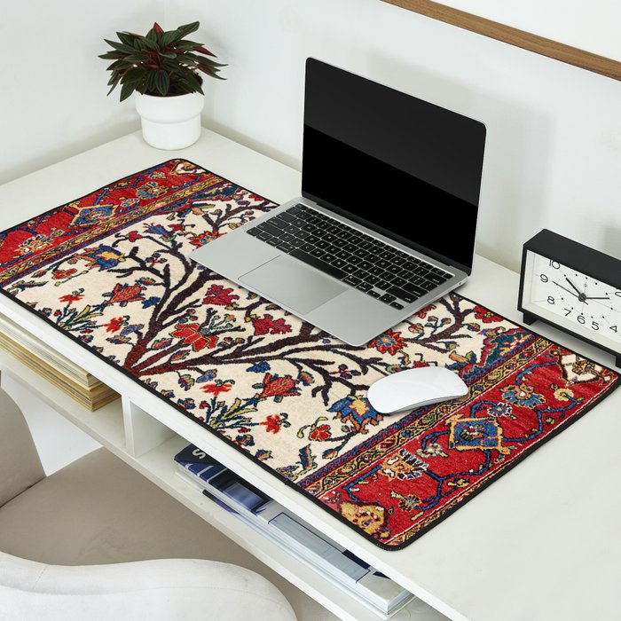 Bakhtiari Khan Central Persian Carpet Print Desk Mat Gallery Image 2