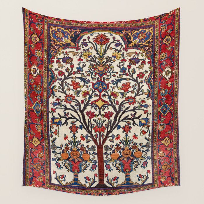 Bakhtiari Khan Central Persian Carpet Print Wall Tapestry Gallery Image 4