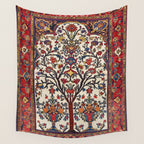 Bakhtiari Khan Central Persian Carpet Print Wall Tapestry Gallery Image 4