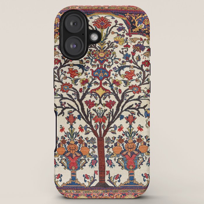 Bakhtiari Khan Central Persian Carpet Print iPhone Case Gallery Image 5